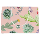 Cactuspatroon 8 groot cadeauzakje (Voorkant)