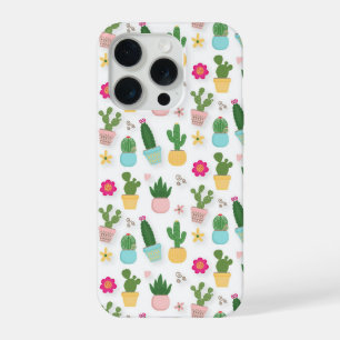 Cactuspatroon iPhone 15 pro hoesje