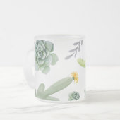 Cactuspatroon Matglas Koffiemok (Voorkant links)