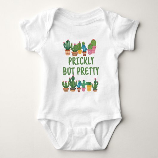 Cactusplanten stekelig maar mooie baby-body romper (Voorkant)