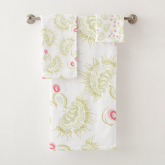 Cactussen bloemen Badset Bad Handdoek