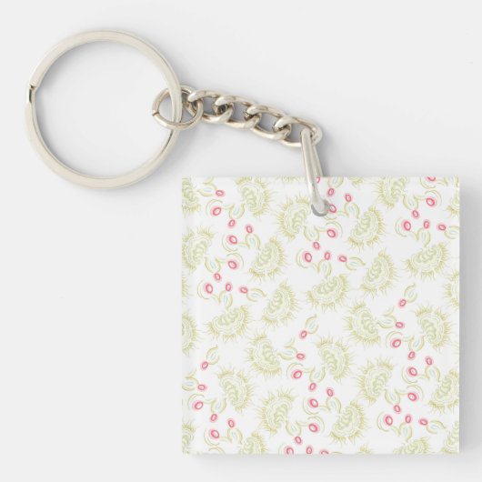Cactussen bloemen sleutelhanger (Voorkant)
