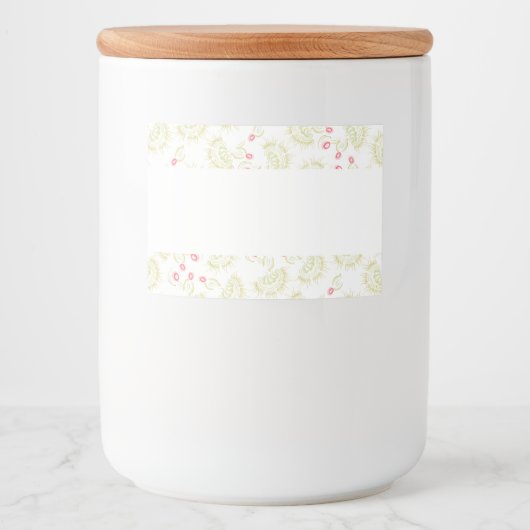 Cactussen bloemen voedselcontainer etiket (Voorkant)