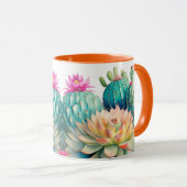 Cactussen en succulent mok (Voorkant rechts)