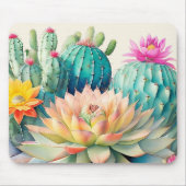 Cactussen en succulent muismat (Voorkant)