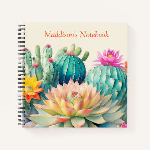 Cactussen en succulent notitieboek