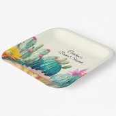 Cactussen en succulent papieren bordje (Gebogen)