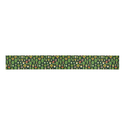 Cactussen en Succulent Wonderland Grosgrain Lint (Voorkant)