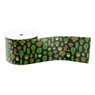 Cactussen en Succulent Wonderland Grosgrain Lint