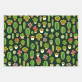 Cactussen en Succulent Wonderland Inpakpapier Vel (Voorkant 3)