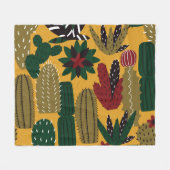 Cactussen en vetplanten:  fleece deken (Voorkant (Horizontaal))