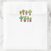 Cactussen liefhebbers knuffels vierkante sticker (Tas)