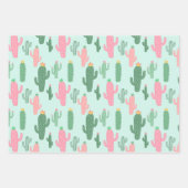 Cactussen patroon kinder inpakpapier vel (Voorkant 3)