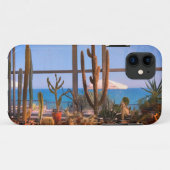 Cactussen planten en zee Case-Mate iPhone case (Achterkant (horizontaal))