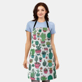 Cactussen vetplant schort (Gedragen)