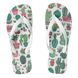 Cactussen vetplant teenslippers