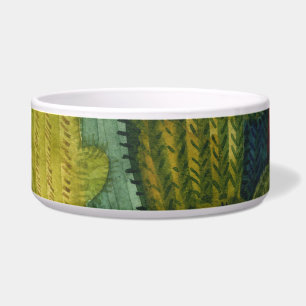 Cactussen, vetplanten:  waterverf. voerbakje