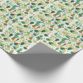 Cactussen witte achtergrond:  graphics. cadeaupapier (Hoek)