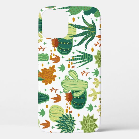 Cactussen witte achtergrond:  graphics. Case-Mate iPhone case (Achterkant)