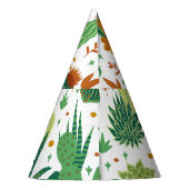 Cactussen witte achtergrond:  graphics. feesthoedjes (Achterkant)