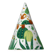 Cactussen witte achtergrond:  graphics. feesthoedjes (Rechts)