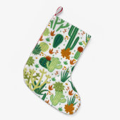 Cactussen witte achtergrond:  graphics. kleine kerstsok (Voorkant (Hangend))