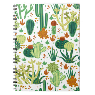 Cactussen witte achtergrond: graphics. notitieboek