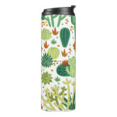 Cactussen witte achtergrond: graphics. thermosbeker (Gedraaid links)