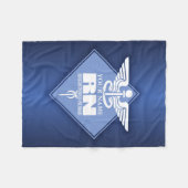 Cad RN (diamant) gepersonaliseerd Fleece Deken (Voorkant (Horizontaal))