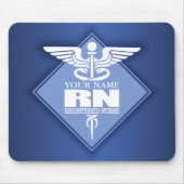 Cad RN (diamant) gepersonaliseerd Muismat (Voorkant)