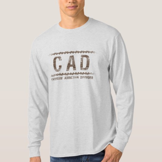 CAD - Ziekte van kettingzagen T-shirt (Voorkant)