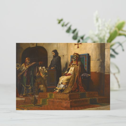 Cadaver Synod, Pope Formosus en Stephen VI Bedankkaart (Staand voorkant)