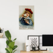 Cadbury ~ Cocoa Drink chocolade ~ GB 1890 Poster (Thuiskantoor)