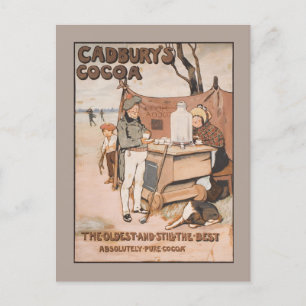  Cadbury's Cocoa Advertentie Feestdagenkaart