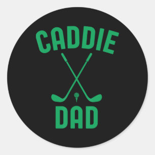 Caddie Dad Golfclub Cool Golfen Schattige Golfer D Ronde Sticker