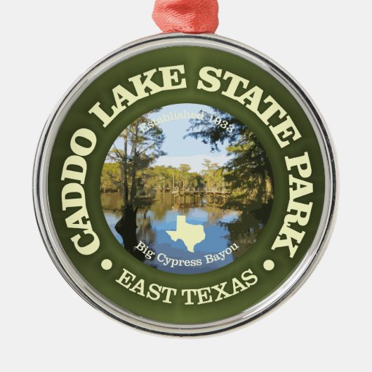 Caddo Lake SP Metalen Ornament (Voorkant)