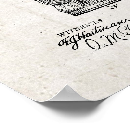 Caddy Bag Patent Print Poster (Hoek)