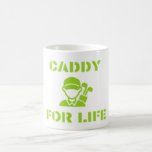 Caddy for Life Green Golfer Coffee Mok (Center)