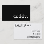caddy. visitekaartje (Voorkant / Achterkant)