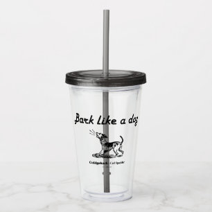 Caddyshack Bark als een hond. Acryl Drinkbeker