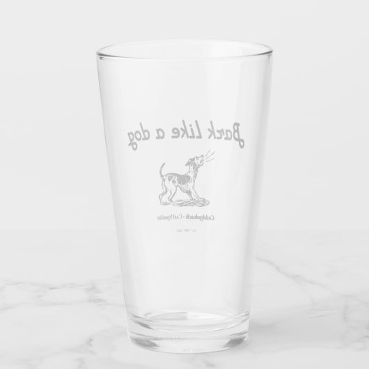 Caddyshack | Bark als een hond. Glas (Achterkant)