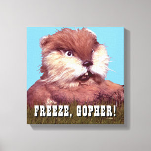 Caddyshack Bevriezing, Gopher. Canvas Afdruk