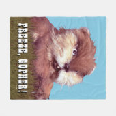 Caddyshack | Bevriezing, Gopher. Fleece Deken (Voorkant (Horizontaal))