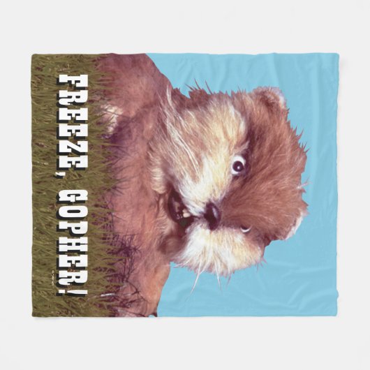 Caddyshack | Bevriezing, Gopher. Fleece Deken (Voorkant (Horizontaal))