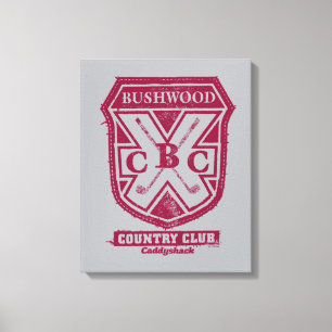 Caddyshack Bushwood Country Club Crest Canvas Afdruk