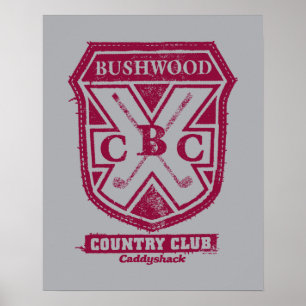 Caddyshack Bushwood Country Club Crest Poster