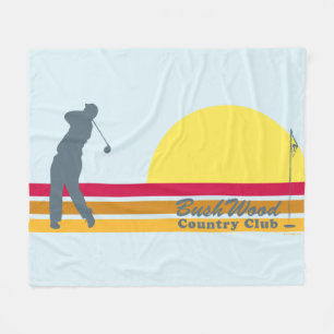 Caddyshack Bushwood Country Club Sunrise Fleece Deken