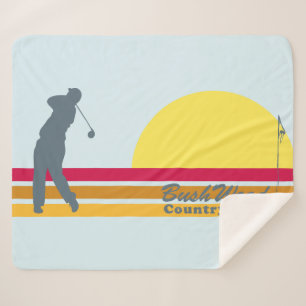Caddyshack Bushwood Country Club Sunrise Sherpa Deken
