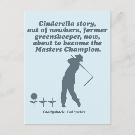 Caddyshack | Cindrella Story Briefkaart (Voorkant)