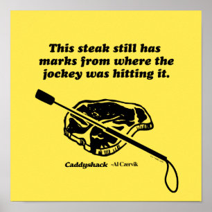 Caddyshack Deze steak heeft nog steeds tekens Poster
